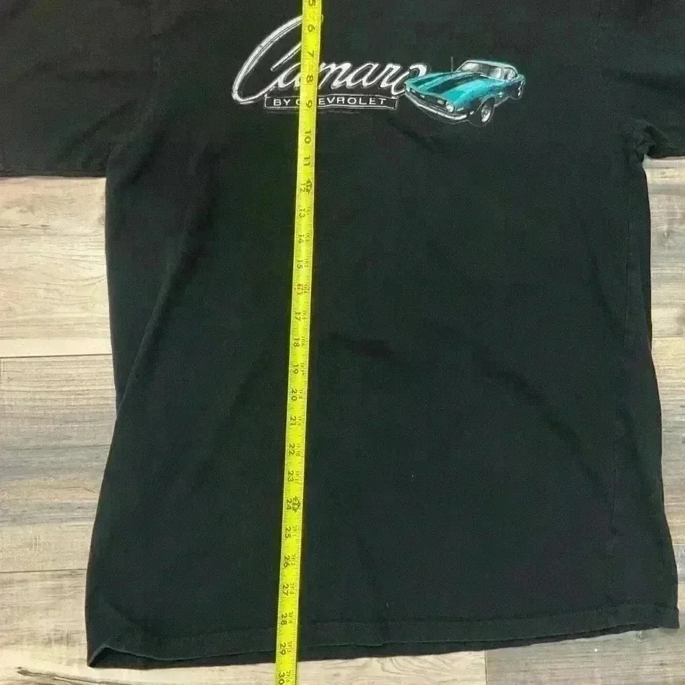 Newport Blue Chevrolet Camaro T-shirt Men’s Black Size Large